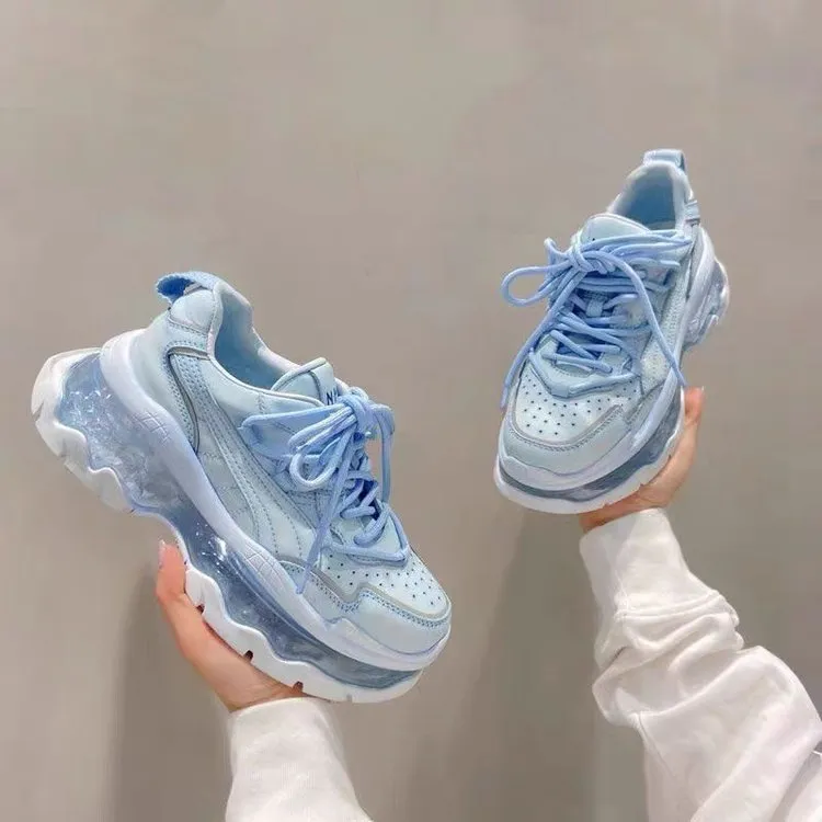 Pastel Blue Sport Running Shoes