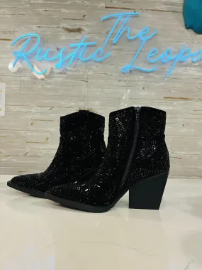 Very G Blinging Maze Black Bootie